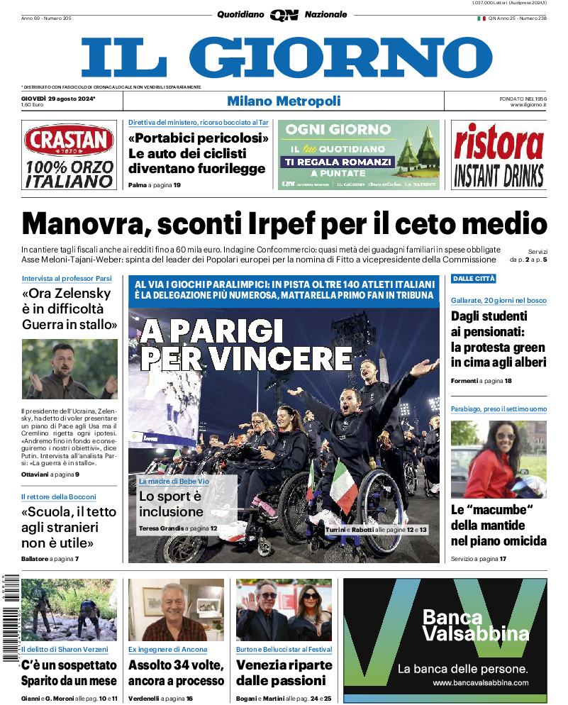 Prima-pagina-il giorno-edizione-di-oggi-20240829